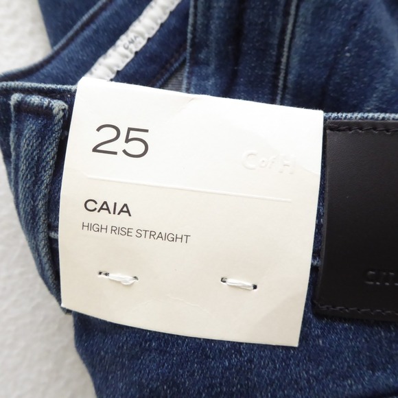 Citizens of Humanity Caia Straight Leg Jeans Regency Wash Size 25 Dark Blue - Picture 8 of 10